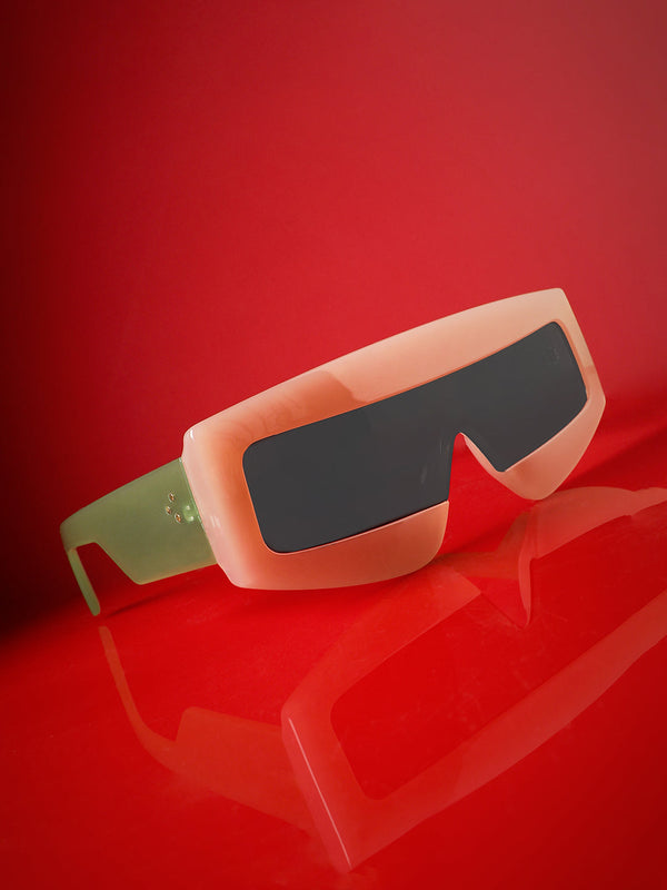 Men's Full Rim Shield Sunglasses - Multicolour - Shop authentic Indian Men's Fashion by French Accent