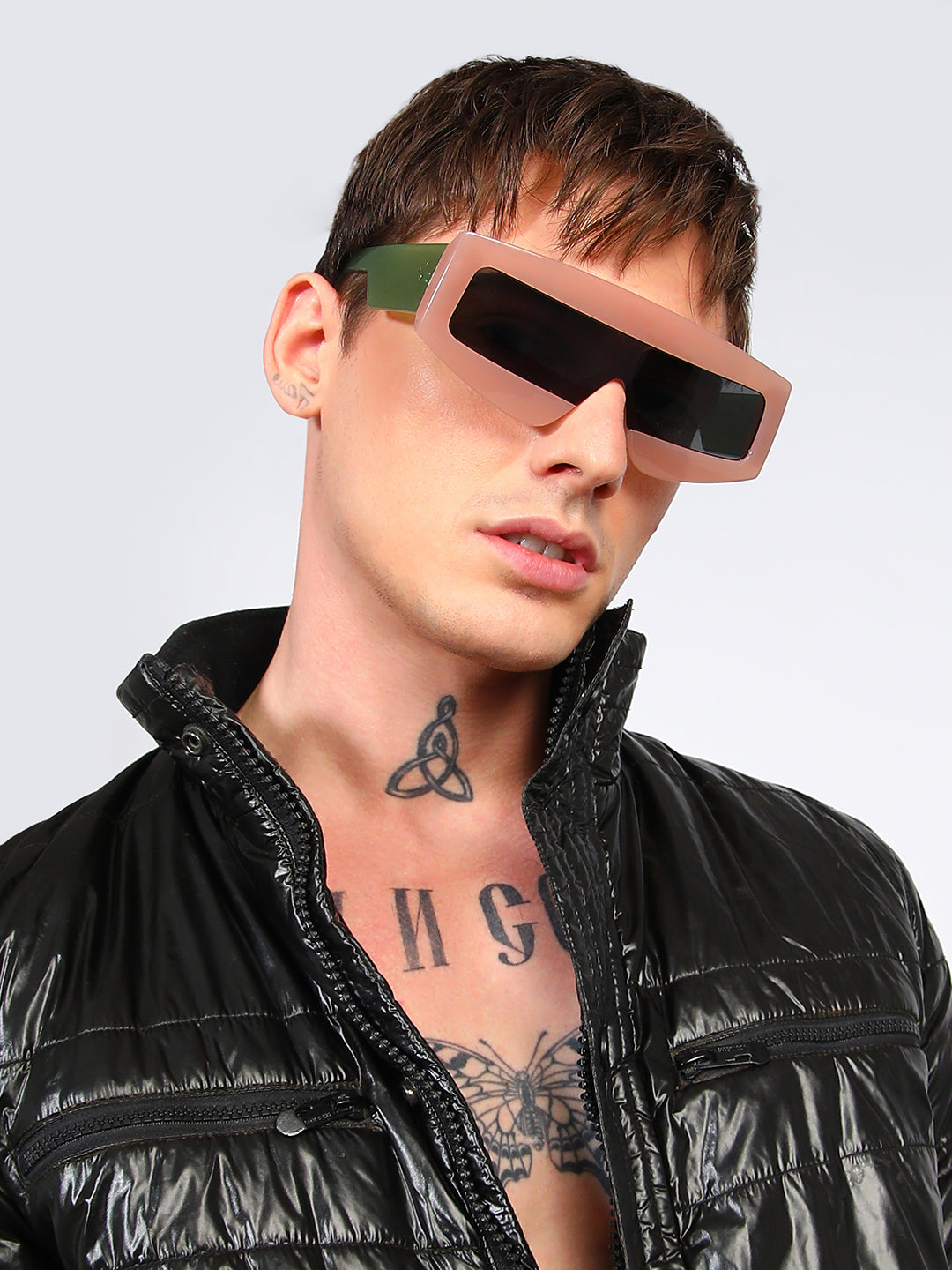 Men's Full Rim Shield Sunglasses - Multicolour - Shop authentic Indian Men's Fashion by French Accent