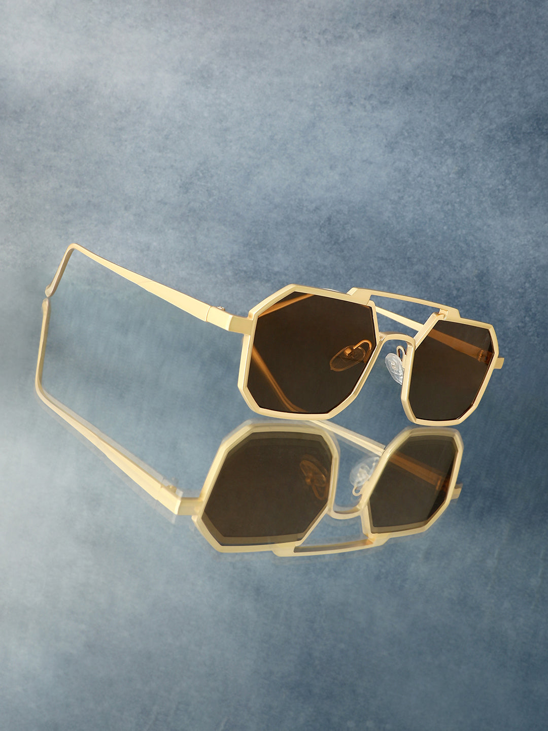 Men's Retro Aviator Sunglasses - Gold - Shop authentic Indian Men's Fashion by French Accent