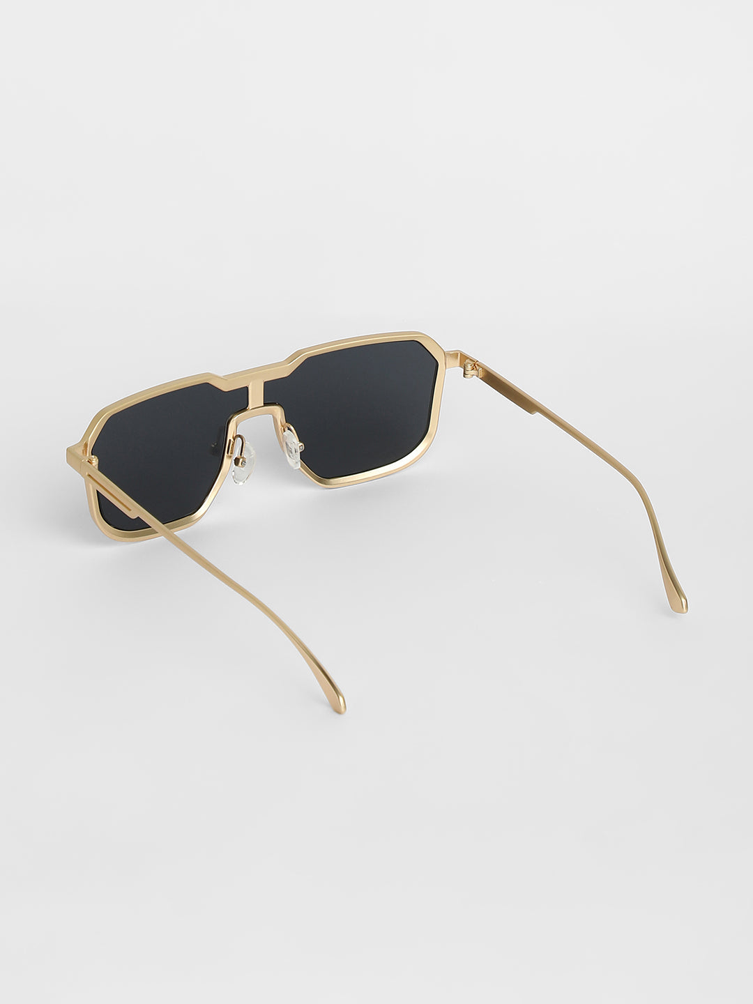 Men's Block Rectangular Sunglasses - Gold - Shop authentic Indian Men's Fashion by French Accent