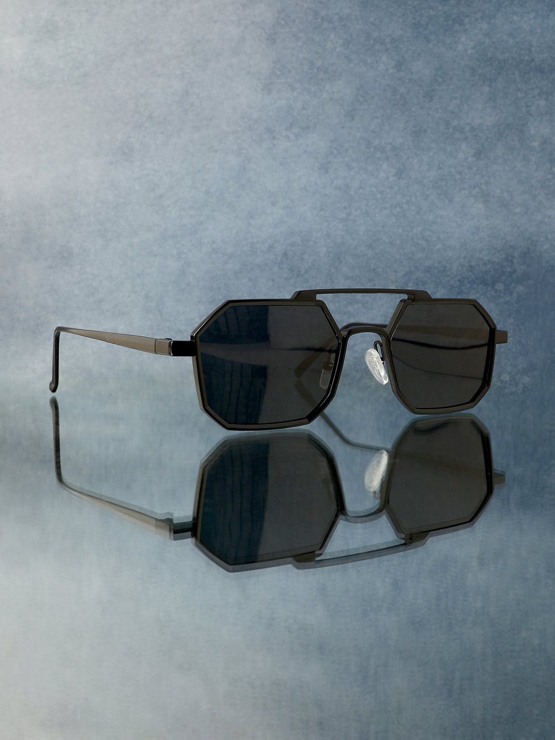 Men's Retro Aviator Sunglasses - Black - Shop authentic Indian Men's Fashion by French Accent