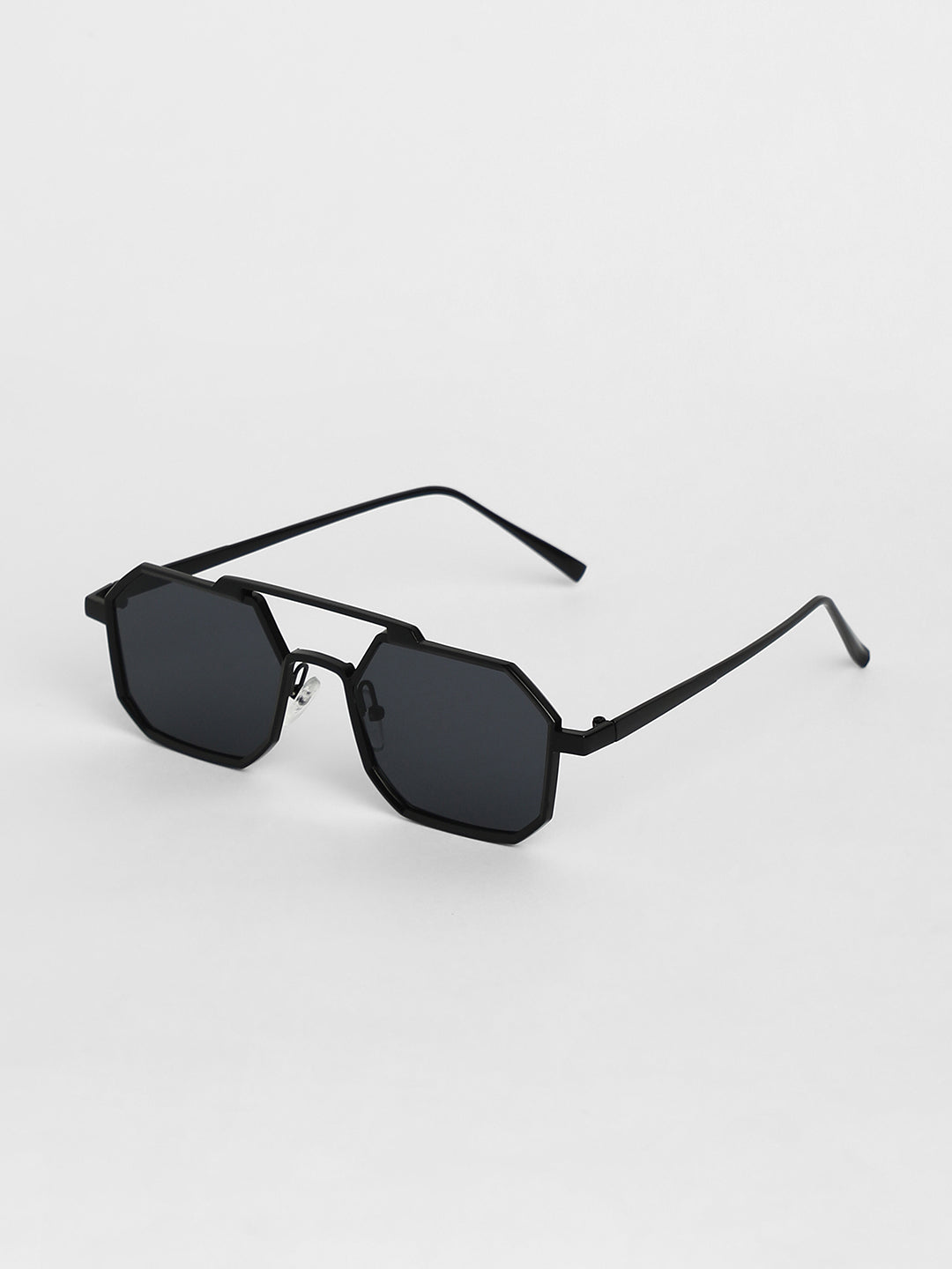 Men's Retro Aviator Sunglasses - Black - Shop authentic Indian Men's Fashion by French Accent