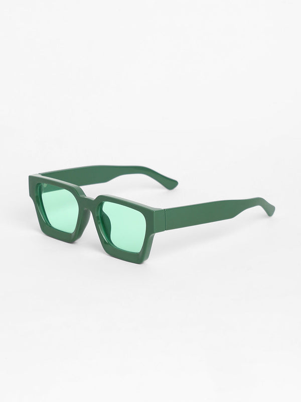Men Chunky Wayfarer Sunglasses - Green - Shop authentic Indian Men's Fashion by French Accent