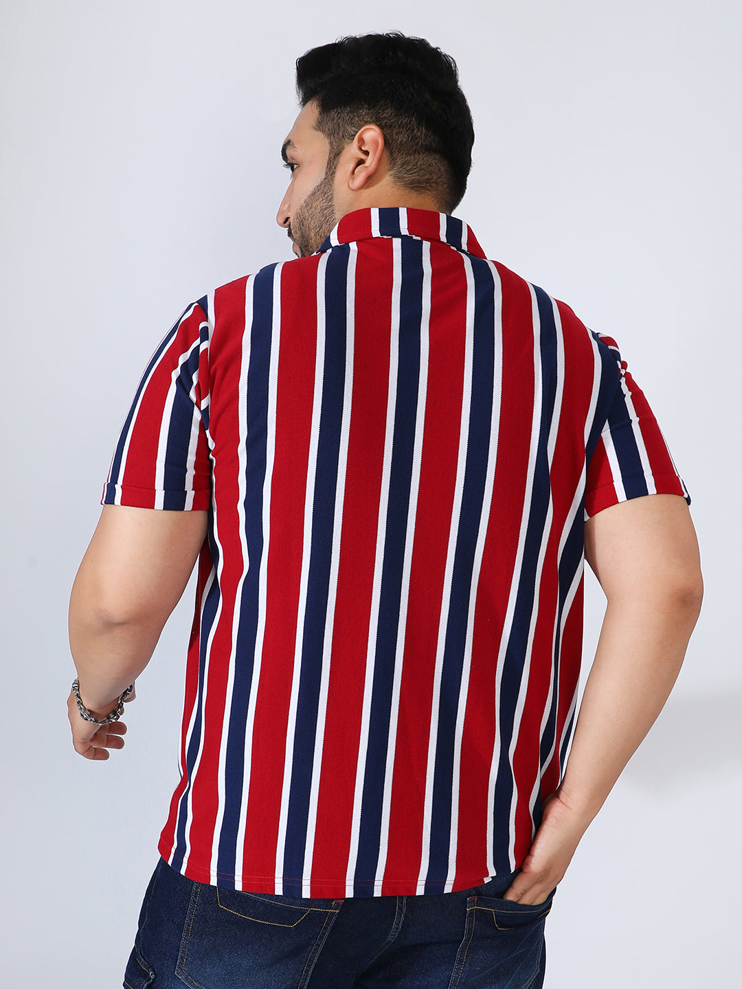 Club Striped Shirt - Shop authentic Indian Men's Fashion by Instafab Plus