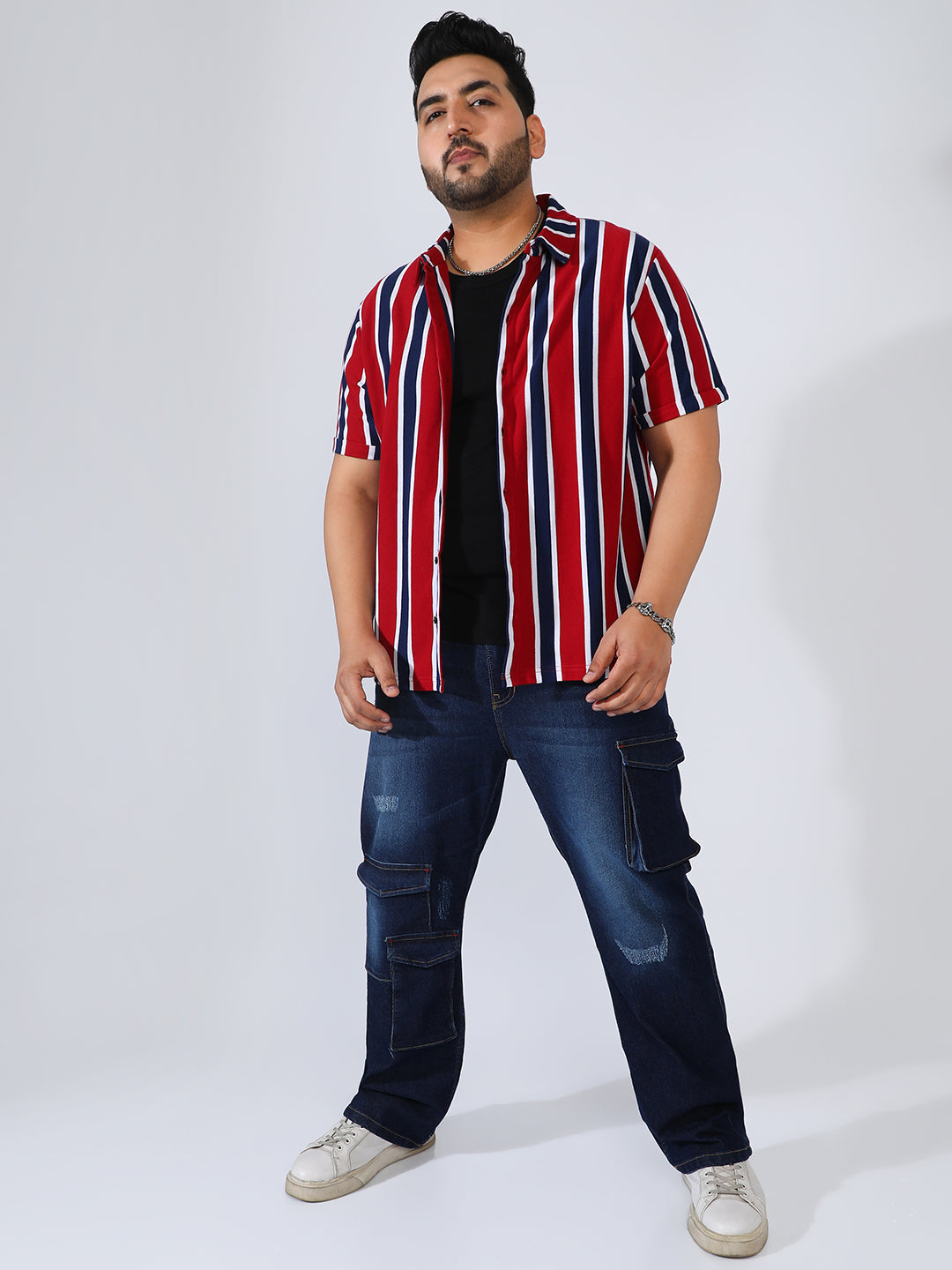 Club Striped Shirt - Shop authentic Indian Men's Fashion by Instafab Plus