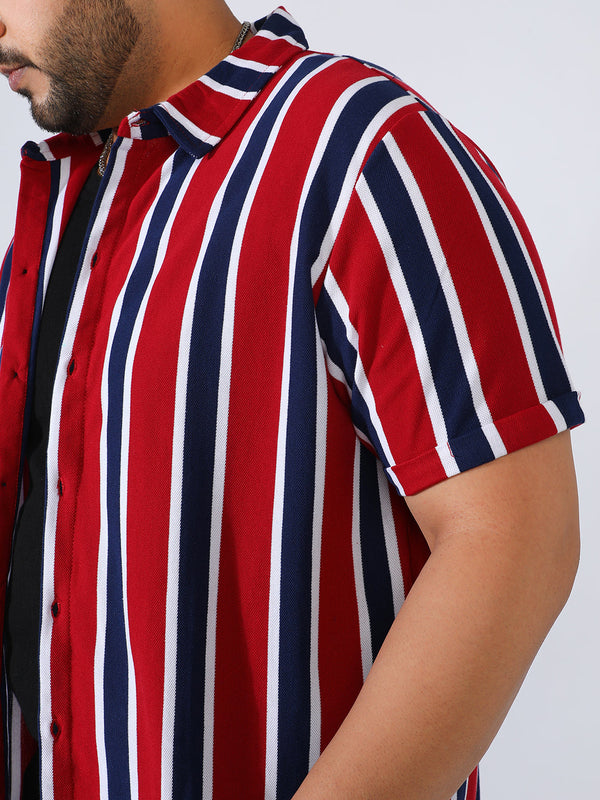 Club Striped Shirt - Shop authentic Indian Men's Fashion by Instafab Plus