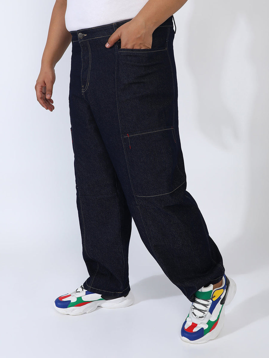 Baggy Cargo Denim Jeans Instafab Plus - Shop authentic Indian Men's Fashion by Instafab Plus