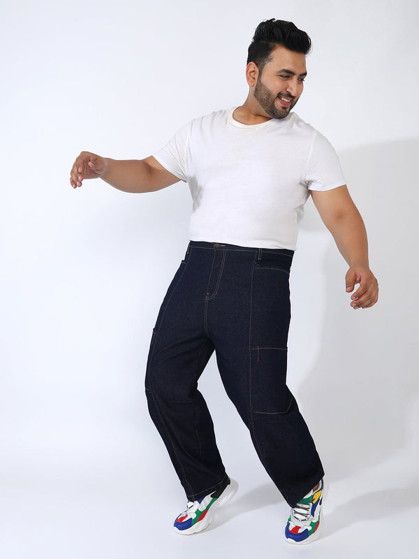 Baggy Cargo Denim Jeans Instafab Plus - Shop authentic Indian Men's Fashion by Instafab Plus