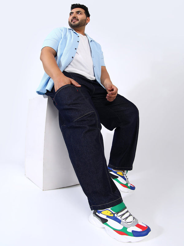 Baggy Cargo Denim Jeans Instafab Plus - Shop authentic Indian Men's Fashion by Instafab Plus