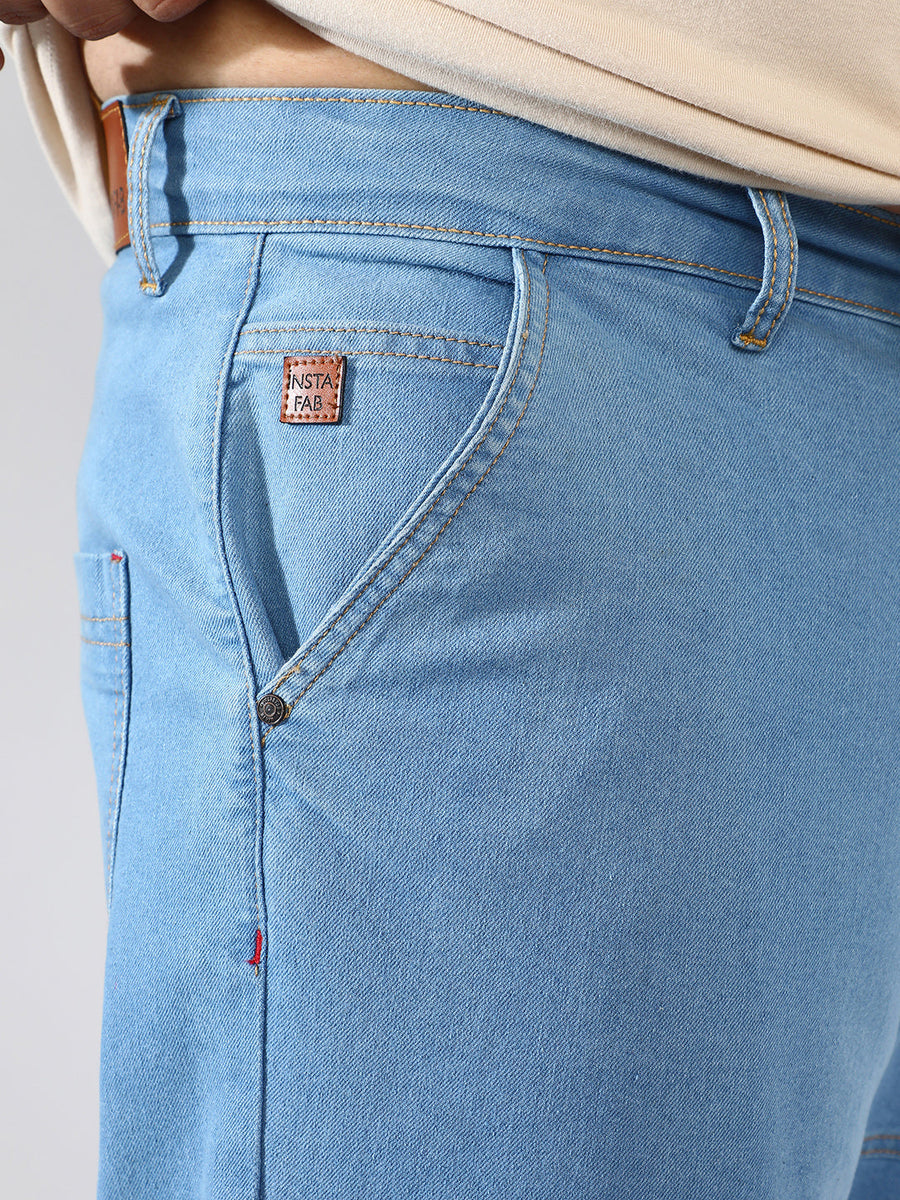 Panel Patch Pocket Denim Jeans Instafab Plus - Shop authentic Indian Men's Fashion by Instafab Plus