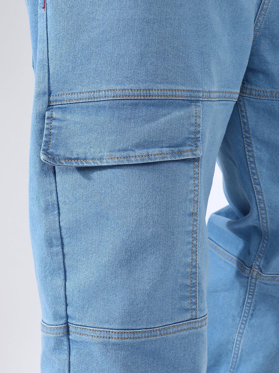 Panel Patch Pocket Denim Jeans Instafab Plus - Shop authentic Indian Men's Fashion by Instafab Plus