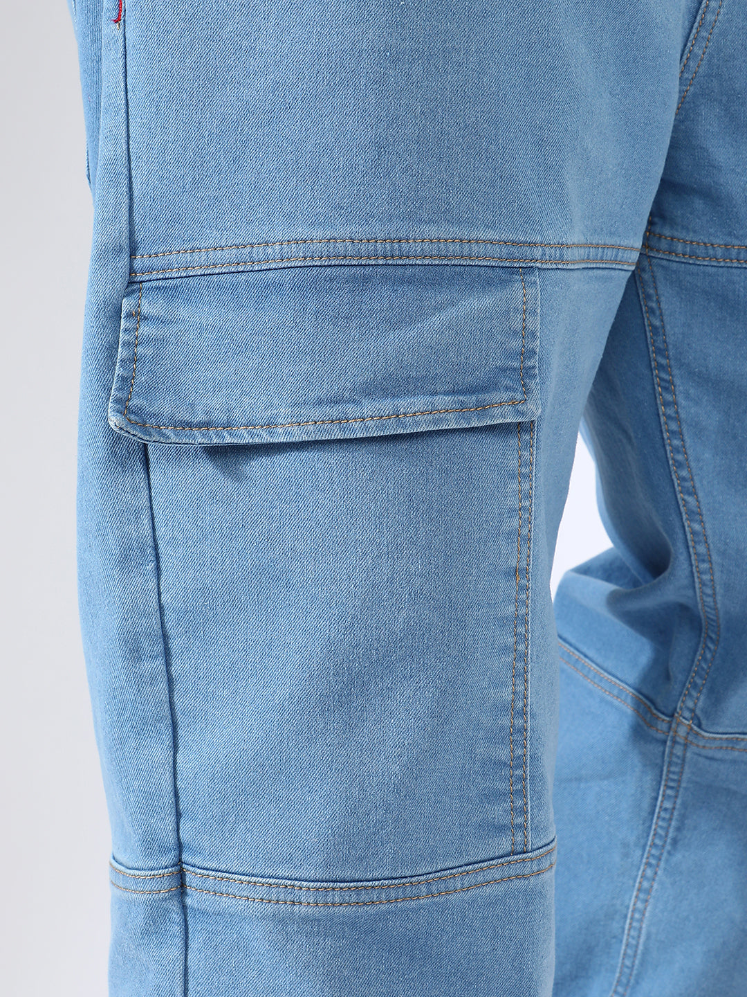 Panel Patch Pocket Denim Jeans Instafab Plus - Shop authentic Indian Men's Fashion by Instafab Plus