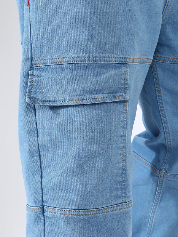 Panel Patch Pocket Denim Jeans Instafab Plus - Shop authentic Indian Men's Fashion by Instafab Plus