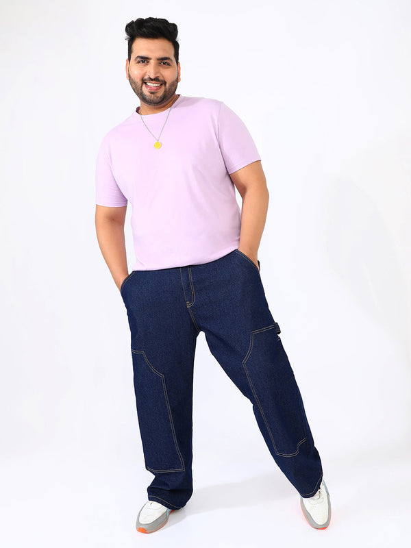 Paneled Patch Pocket Denim Jeans Instafab Plus - Shop authentic Indian Men's Fashion by Instafab Plus