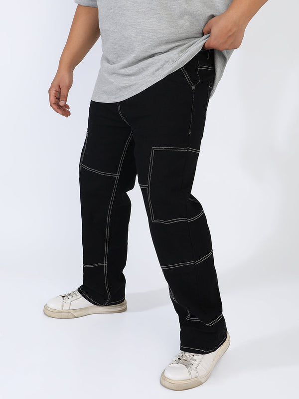 Contrast Stitched Denim Jeans - Shop authentic Indian Men's Fashion by Instafab Plus