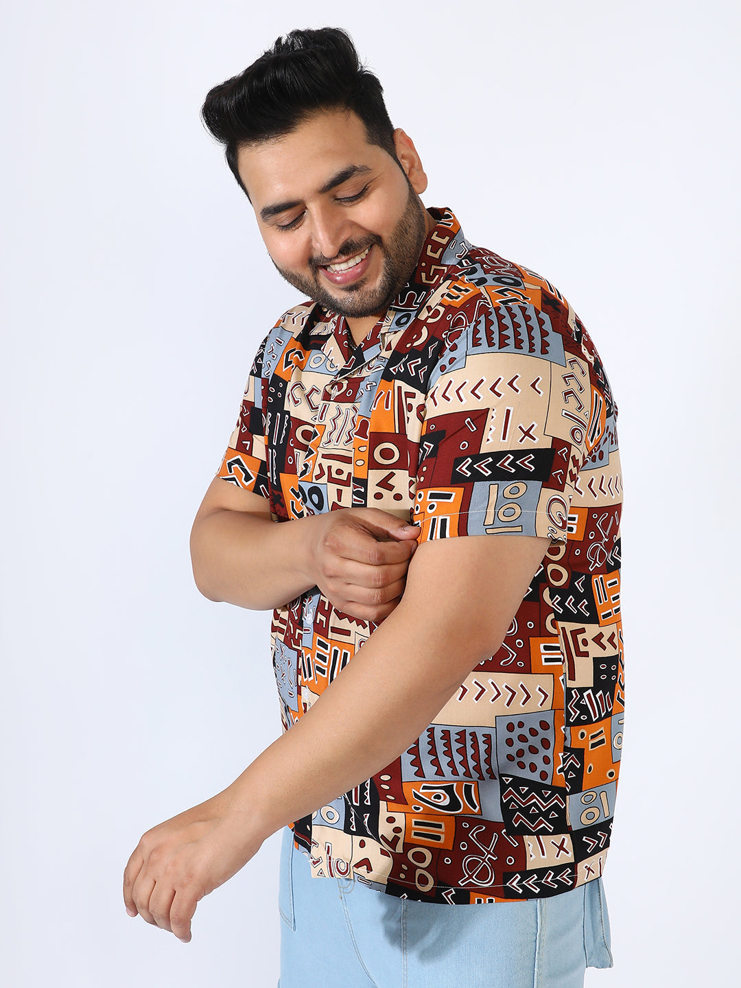 Aztec Print Shirt - Shop authentic Indian Men's Fashion by Instafab Plus