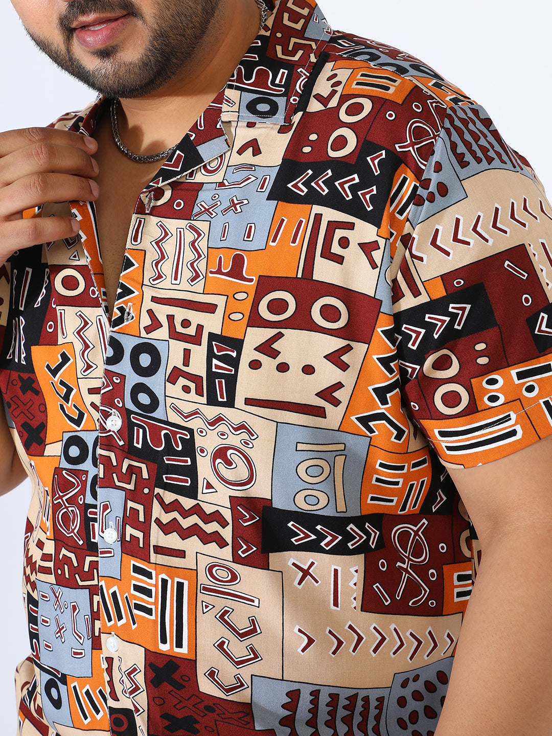 Aztec Print Shirt - Shop authentic Indian Men's Fashion by Instafab Plus