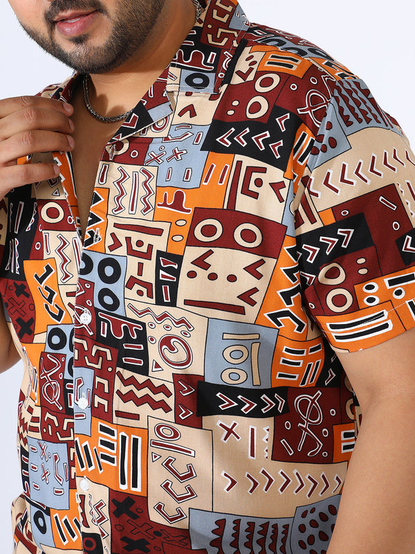 Aztec Print Shirt - Shop authentic Indian Men's Fashion by Instafab Plus