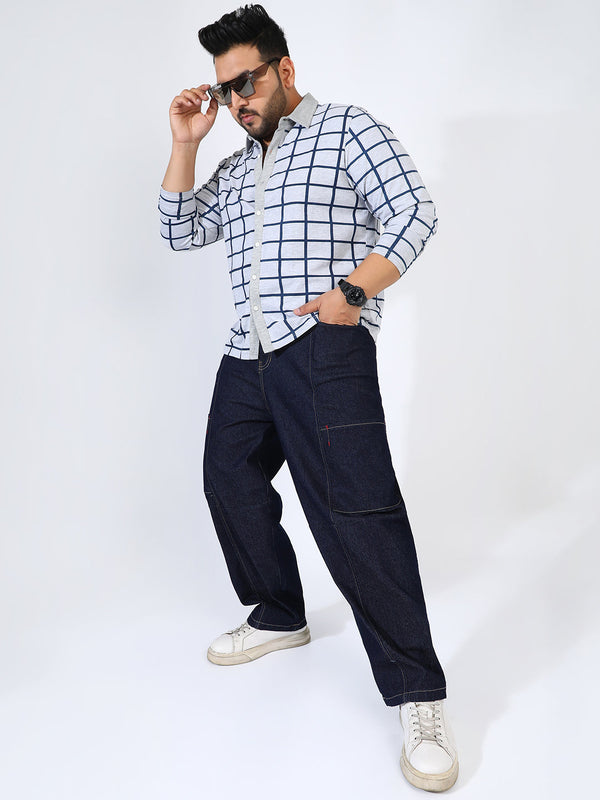 Men's Graph Check Shirt - Shop authentic Indian Men's Fashion by Instafab Plus