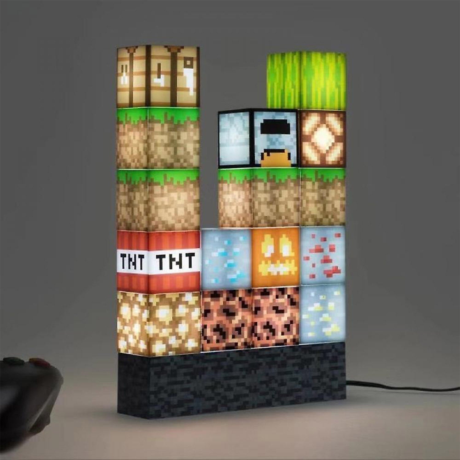 Buy BlockCraft: Minecraft LED Lamp Building Blocks with Stackable ...