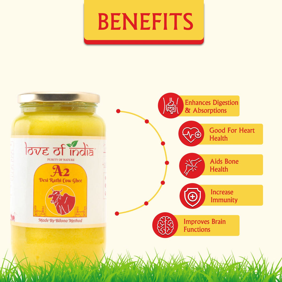 A2 Desi Vedic Rathi Cow Ghee | Bilona Ghee - Shop authentic Indian Food by Love of India