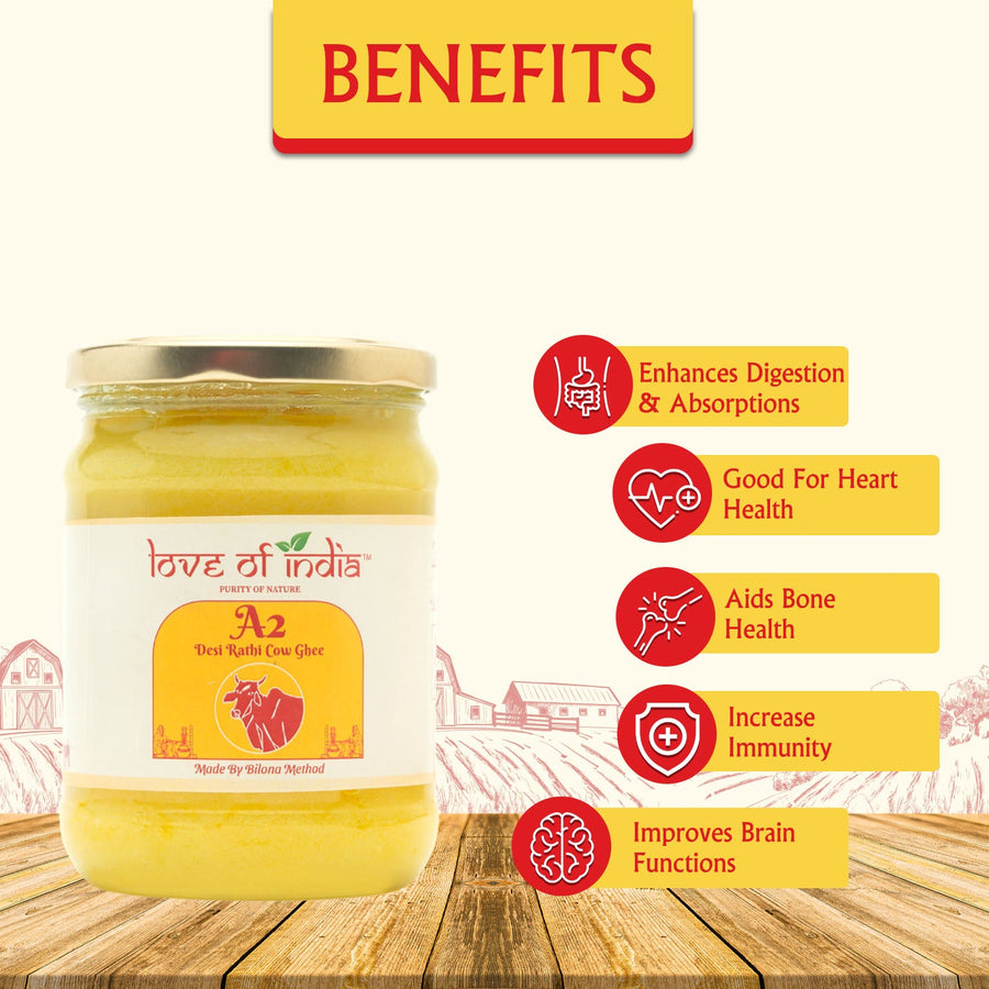 A2 Desi Vedic Rathi Cow Ghee | Bilona Ghee - Shop authentic Indian Food by Love of India