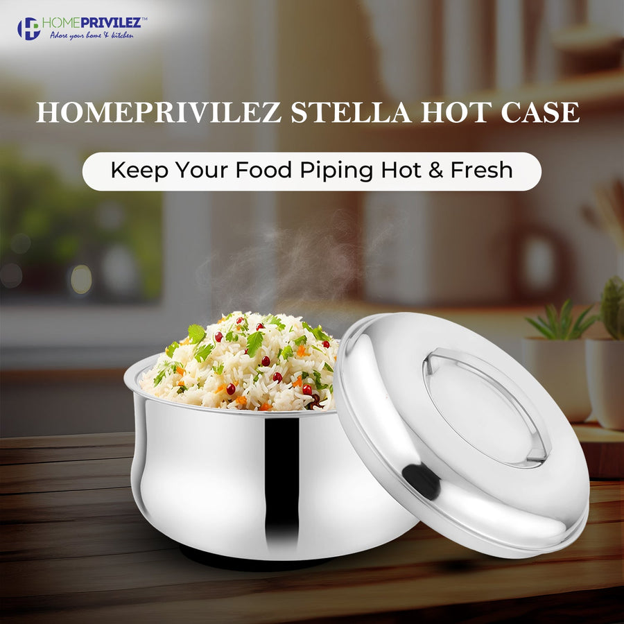 Stella Stainless Steel Casserole (hot pot) - Shop authentic Indian Kitchen by Home Privilez