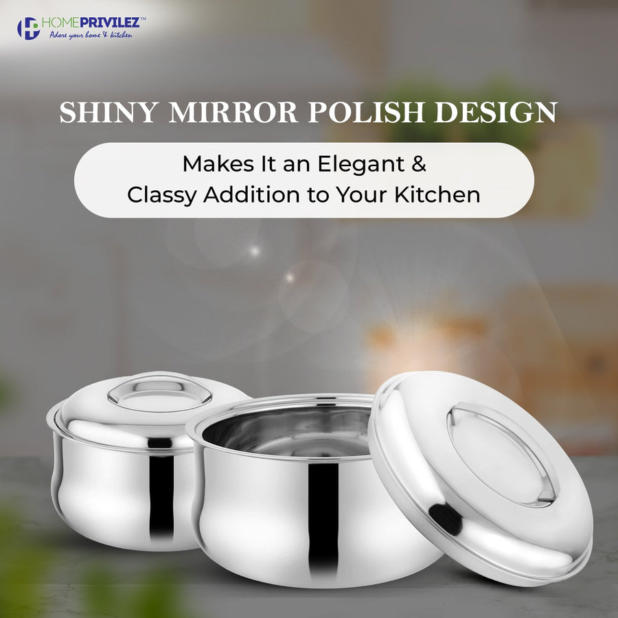 Stella Stainless Steel Casserole (hot pot) - Shop authentic Indian Kitchen by Home Privilez