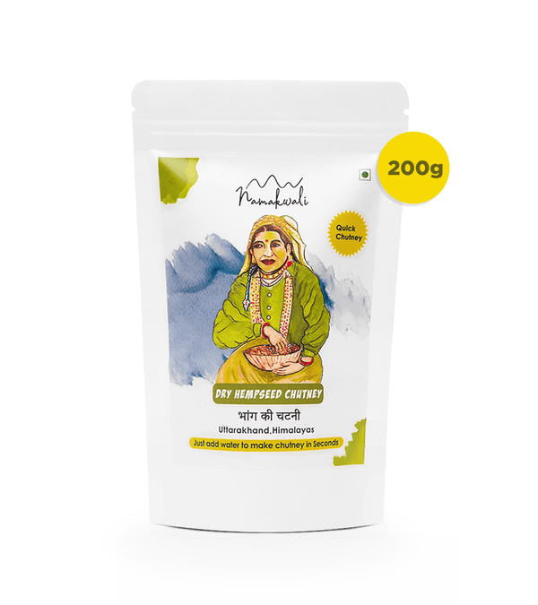 Dry Hempseed Chutney Powder, 200g - Shop authentic Indian Food by Namakwali