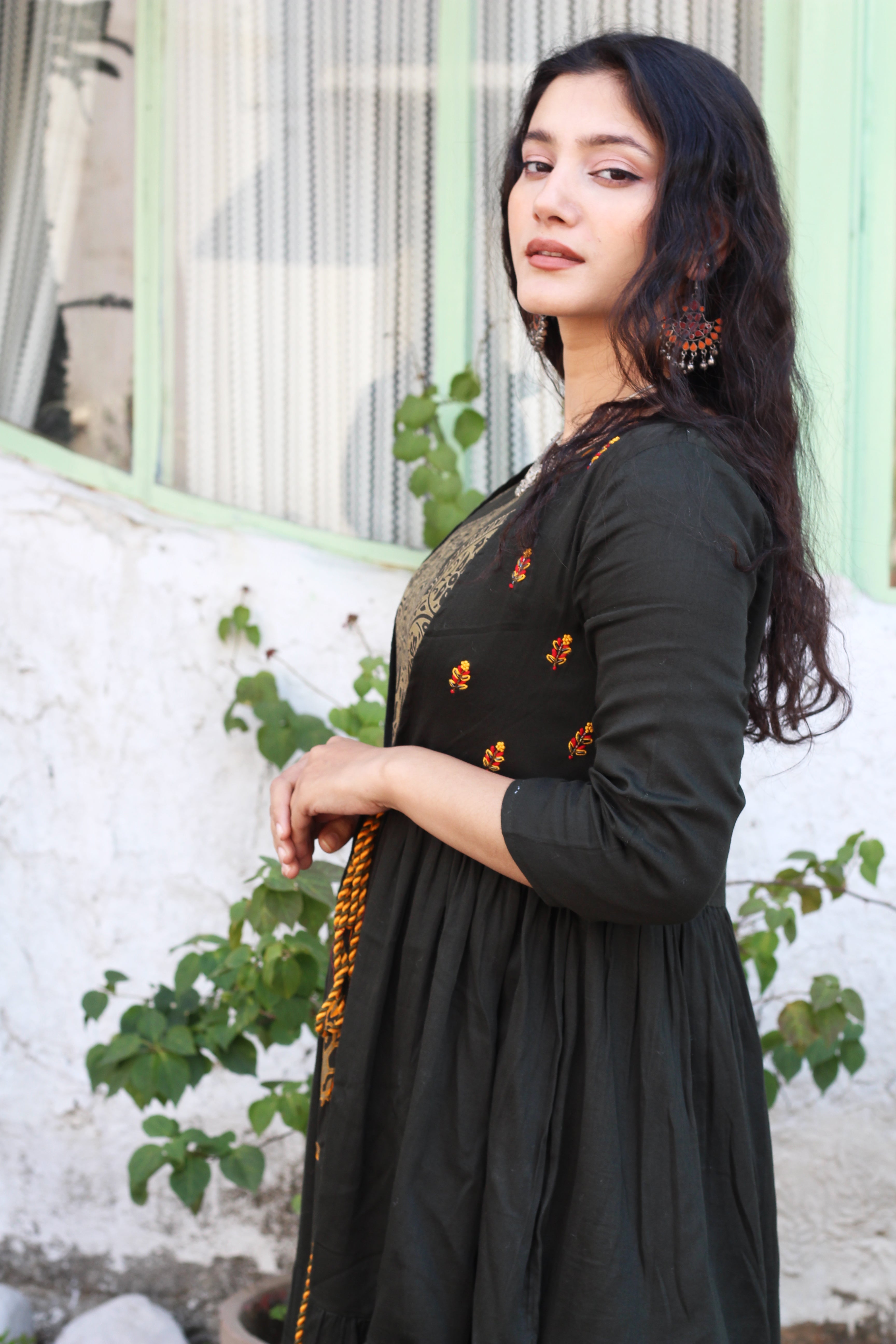 Rayon Anarkali Women's Kurta with Jacket - Shop authentic Indian Women's Fashion by Nehamta