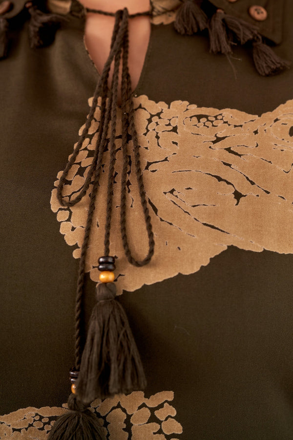 Women's Rayon Olive Green Straight Kurta and Afghani Salwar Set - Shop authentic Indian Women's Fashion by Nehamta