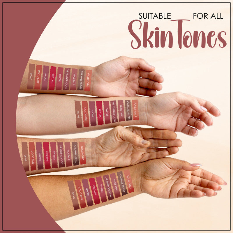 Liquid Matte Lipstick Nude Palette (Pack of 9) - Shop authentic Indian Beauty by Baked Beauty