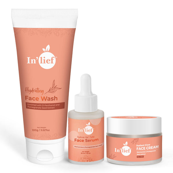 In'Lief  Face Cream + Face Wash  + Face Serum  Combo Pack - Shop authentic Indian Beauty by Inlief