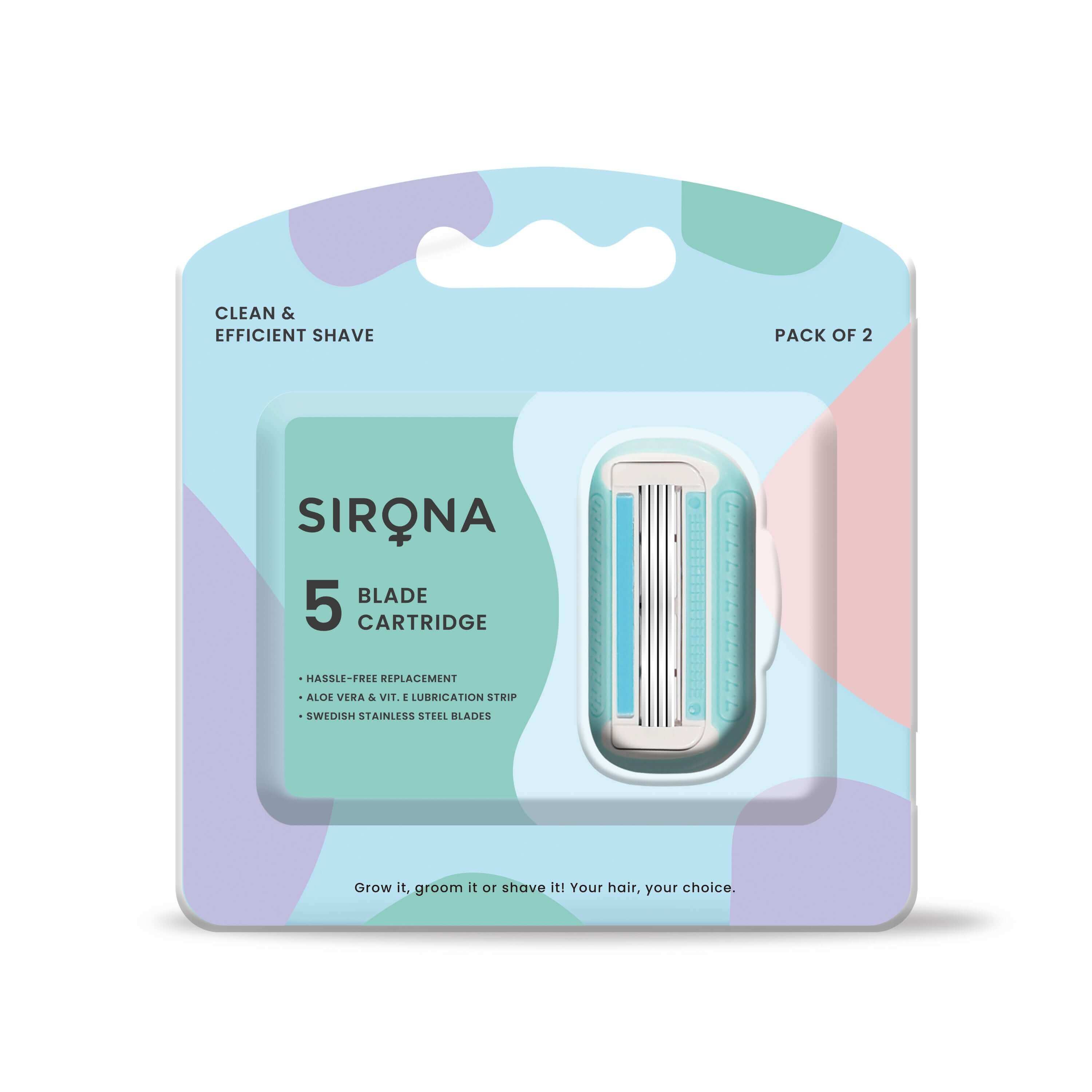 Buy Sirona 5 Blade Cartridge Blades | Replacable Cartridge Blade for ...