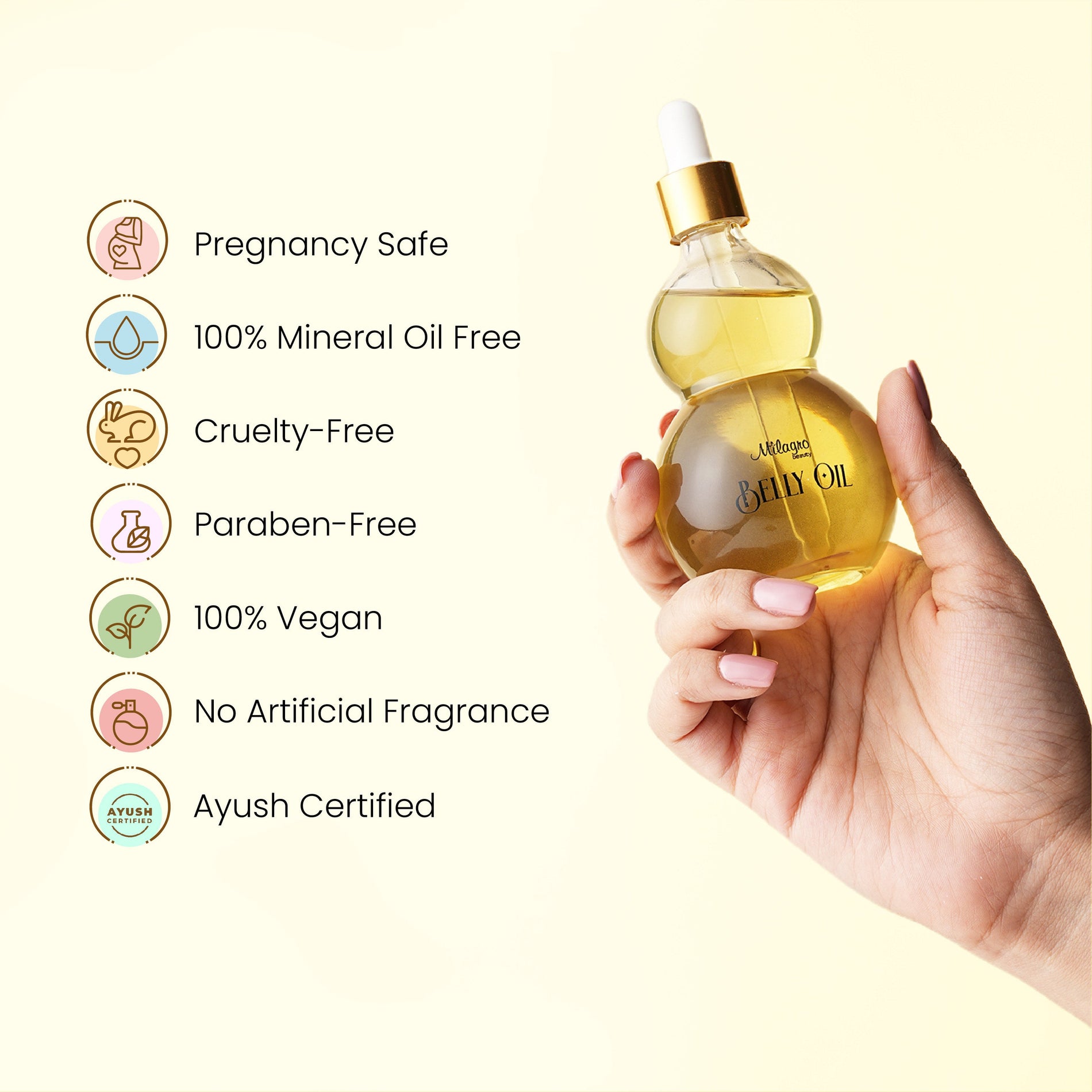 Milagro - Belly Oil - Shop authentic Indian Beauty by Milagro Beauty