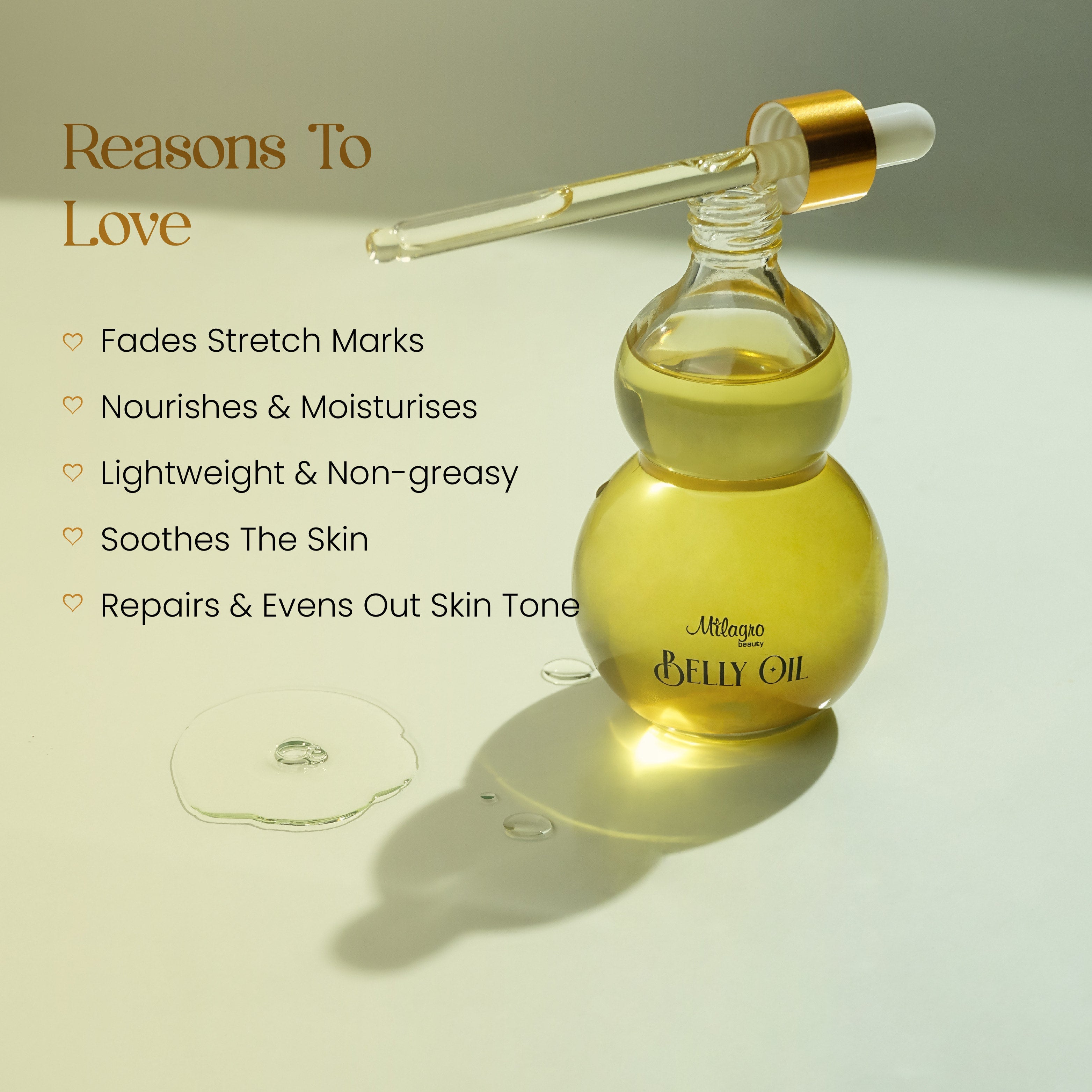 Milagro - Belly Oil - Shop authentic Indian Beauty by Milagro Beauty