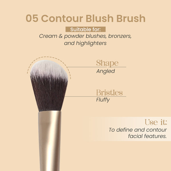 Contour Blush Brush 05 - Shop authentic Indian Beauty by Milagro Beauty