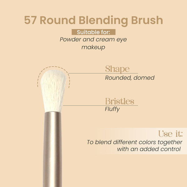 Round Blending Brush 57 - Shop authentic Indian Beauty by Milagro Beauty