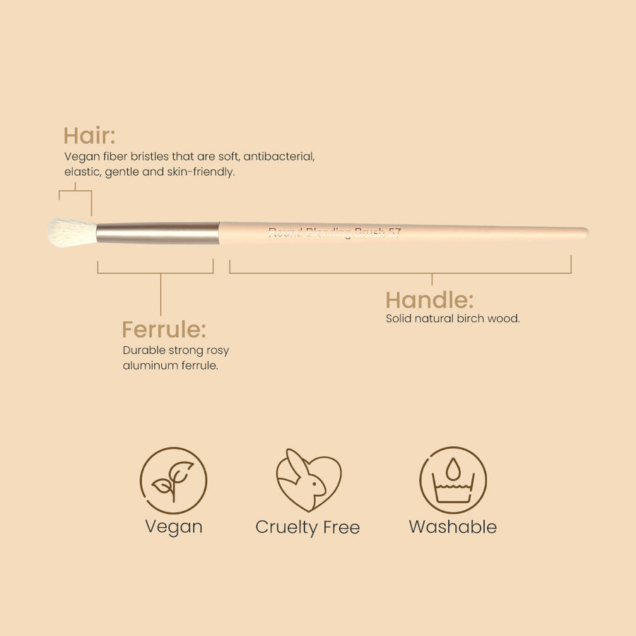Round Blending Brush 57 - Shop authentic Indian Beauty by Milagro Beauty