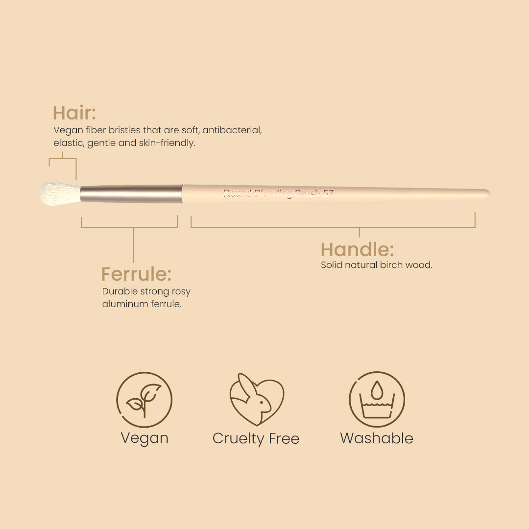 Round Blending Brush 57 - Shop authentic Indian Beauty by Milagro Beauty