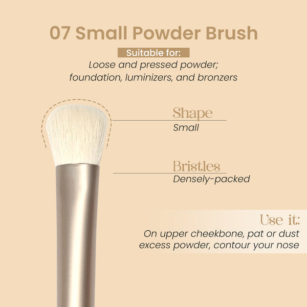 Small Powder Brush 07 - Shop authentic Indian Beauty by Milagro Beauty