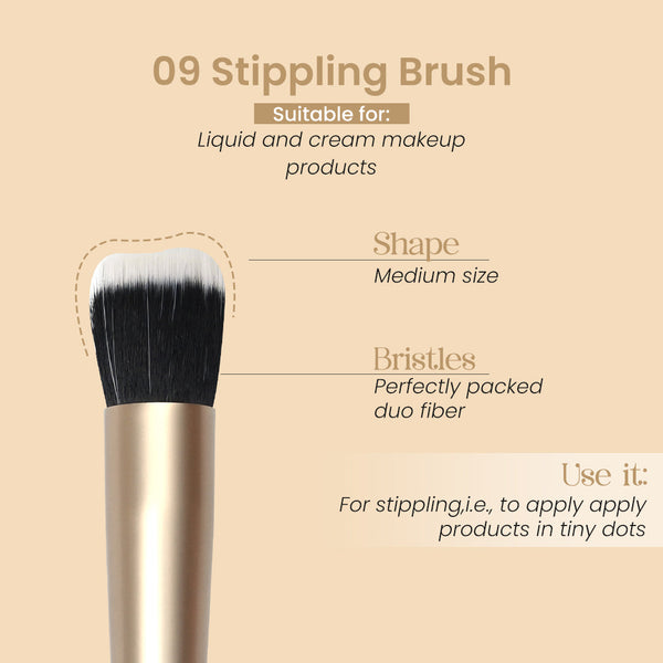 Stippling Brush 9 - Shop authentic Indian Beauty by Milagro Beauty