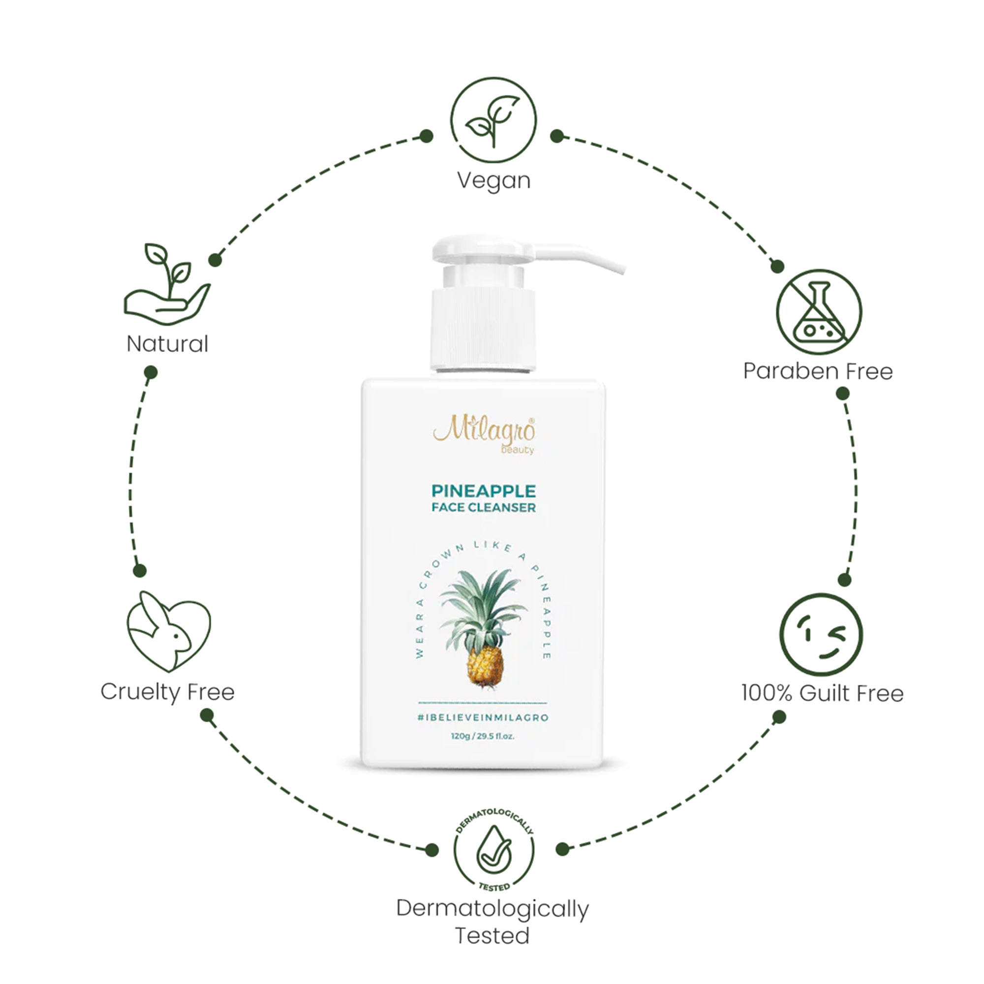 Pineapple Face Cleanser - Shop authentic Indian Beauty by Milagro Beauty