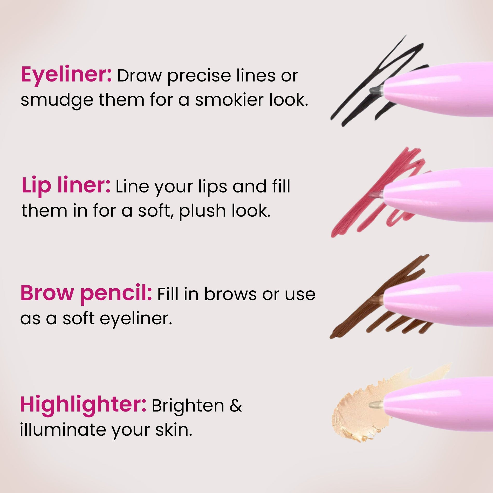 On The Go 4 in 1 Makeup Pen - Shop authentic Indian Beauty by Milagro Beauty