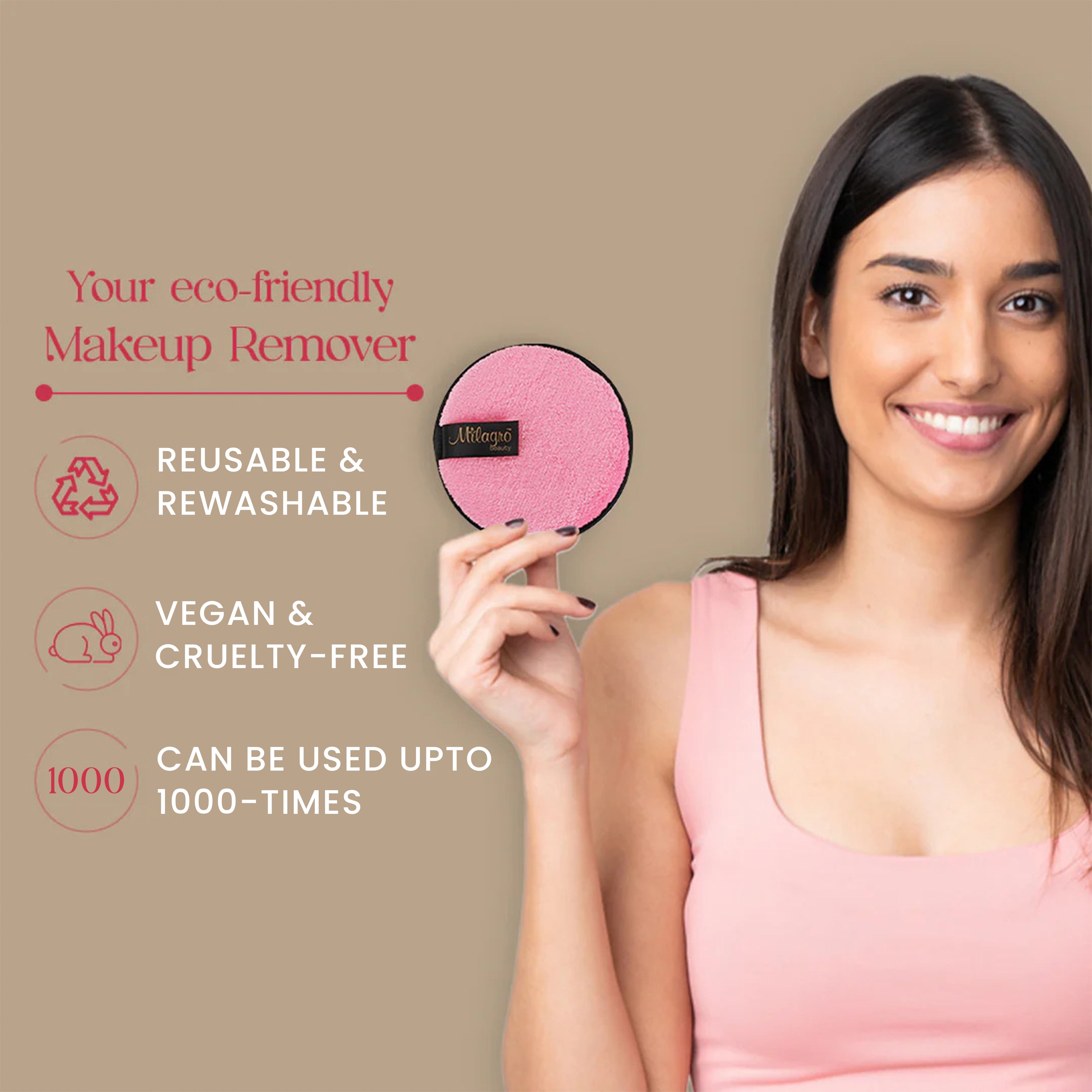 Makeup Remover Pad Pro (Single Pack) - Shop authentic Indian Beauty by Milagro Beauty