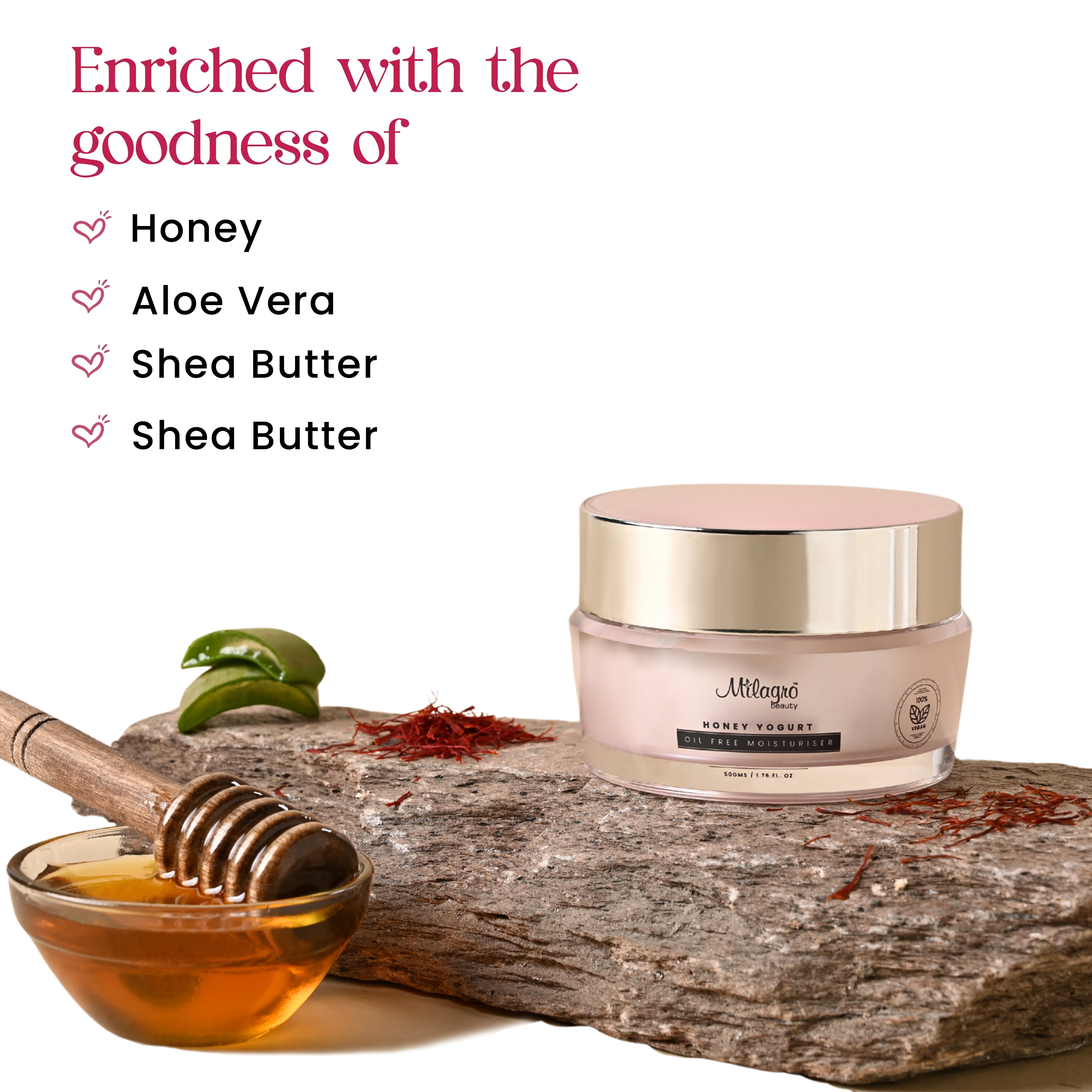 Milagro Beauty Honey Yogurt Moisturizer - Shop authentic Indian Beauty by Milagro Beauty