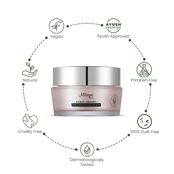 Milagro Beauty Honey Yogurt Moisturizer - Shop authentic Indian Beauty by Milagro Beauty