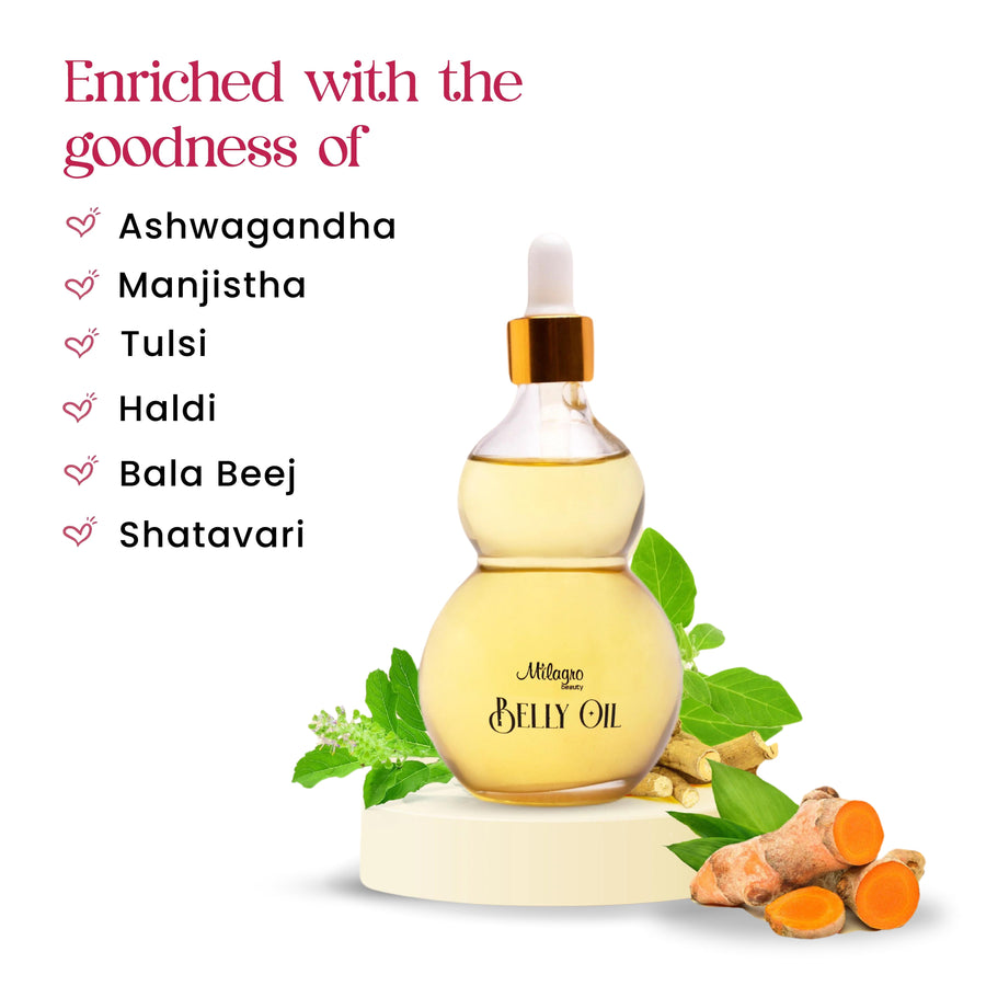 Milagro - Belly Oil - Shop authentic Indian Beauty by Milagro Beauty
