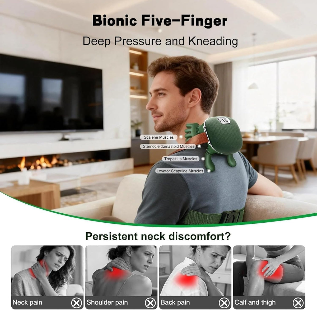 Deep Tissue Back and Neck Heat Massager