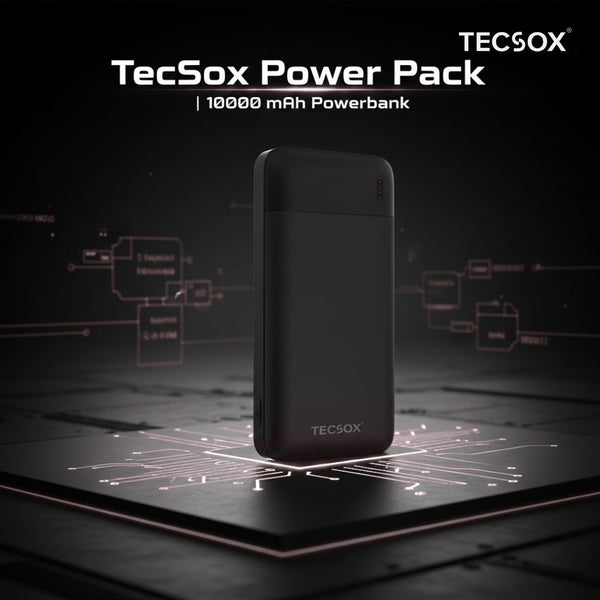TecSox 10000 mAh Power Bank | 25W
